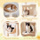 168 cm Multi-Level Cat Tower with Hammock and Condo 4
