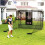 Golf Practice Hitting Net with Dual Side Barriers, Black 4