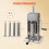 Manual Sausage Stuffer, 7 LBS Capacity, 4 Tubes, 2 Speeds 3