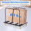 Heavy Duty Folding Table Cart with Lockable Wheels 6