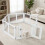 Clear Plastic Dog Playpen with Secure Locking Door, 6 Panels 7