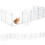 Foldable 8-Panel Metal Dog Gate with Door, 480x81 cm 2