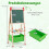 Adjustable Kids Art Easel with Magnetic Chalkboard & Whiteboard 5