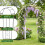 Metal Garden Arch with Arched Top for Climbing Plants 8