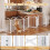 Foldable 8-Panel Metal Dog Gate with Door, 480x81 cm 4