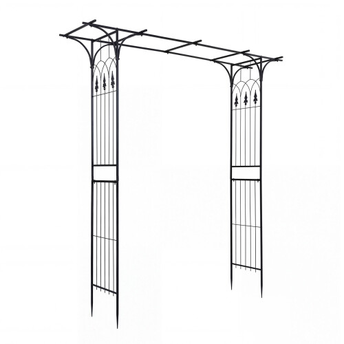 7 FT Metal Garden Arch Arbor for Climbing Plants 1