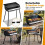 Portable Charcoal Grill, Detachable Legs, Adjustable Grate 3
