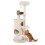 150 cm White Cat Tree with 6 Levels and 2 Caves 4