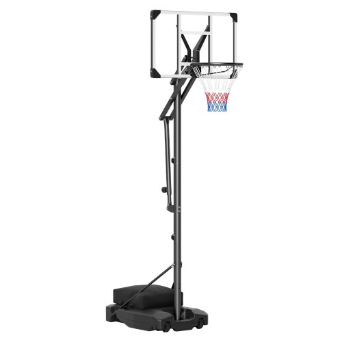 Adjustable Basketball Hoop with Shatterproof Backboard & Wheels 1