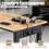 Height-Adjustable Mobile Workbench with Rubberwood Top 6