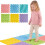 Interlocking Sensory Mats, 6 PCS, Multi-Colored TPE, 12"x12" 6
