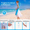 Beach Shelter Umbrella UPF 50+ with Side Panels, Turquoise 6