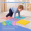 Interlocking Sensory Mats, 6 PCS, Multi-Colored TPE, 12"x12" 7
