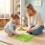 Interlocking Sensory Mats, 6 PCS, Multi-Colored TPE, 12"x12" 3
