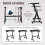 Adjustable Keyboard Stand for 49-88 Key Electric Pianos 8