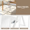 4 Pack White Folding Chairs with Heavy Duty Metal Frame 8