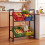 2-Tier Rolling Drink Crate Rack with Wheels, Black 6