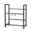 2-Tier Rolling Drink Crate Rack with Wheels, Black 7