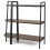 3-Tier Ladder & Corner Shelf Set, Metal Frame, Rustic Brown 8