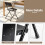 4 Pack Black Folding Chairs with Heavy Duty Metal Frame 4