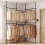 Adjustable Floor-to-Ceiling Clothes Rack, Black, 6 Rods 4
