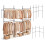 Adjustable Floor-to-Ceiling Clothes Rack, Black, 6 Rods 5