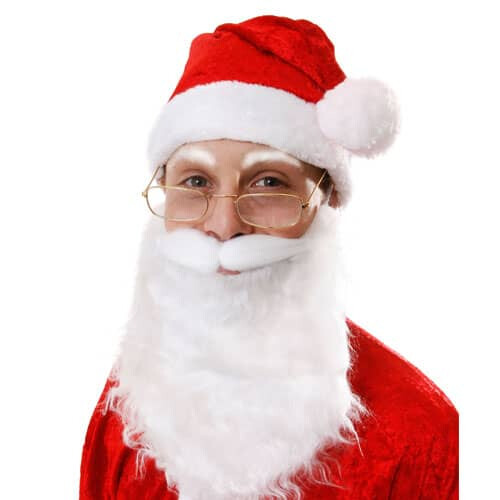 Christmas Santa Beard White