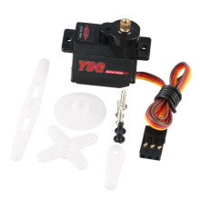 Servo Microtipo de Engrenagem Metálica de 9g com Motor Digital de 1,8kg e Ângulo de 180 para Carros, Robôs, Barcos e Aeronaves de Asa Fixa de