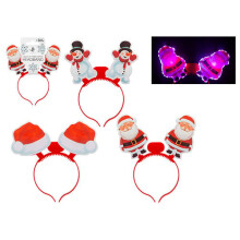 Assorted Christmas Light Up Head Bopper Headband