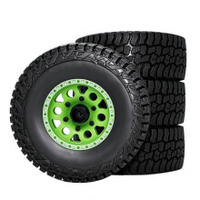 121.5mm RC Short Course Truck Tires Wheels 12-14-17mm Hex Adapters for 1/8 1/10 Slash Arrma Senton HuanQi Green
