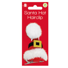 Santa Claus Hat Hairclip Christmas Fancy Dress Accessory