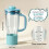 Resemugg, Reservmugg för  BlendBOSS DB351 DB301, Läckagesäkert Lock, Avtagbart Sugrör 8