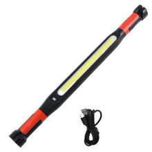 Rechargeable LED Work Light 52cm Under Hood Light Bar Magnetic COB Trouble Light Swivel Hook for Car Repair Camping,2PCS