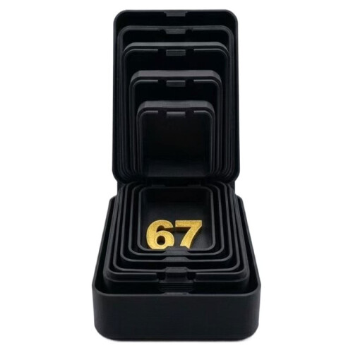 Storage Box Portable 3D Printed Jewelry Storage Box  Hidden Safe Box Decorative 7Layer Nesting Box Doll  Box B