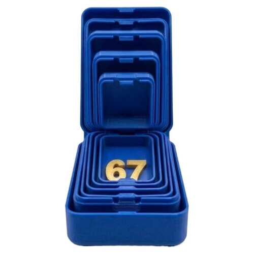 Storage Box Portable 3D Printed Jewelry Storage Box  Hidden Safe Box Decorative 7Layer Nesting Box Doll  Box D