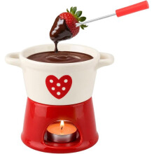 Sweet Fondue Cup Ceramic Coffee Warmer Mug for Cheese Butter Softening Dipping Tool for Home DIY Chocolate Cheese Making