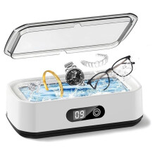 Ultrasonic Cleaner 650ml 49KHz Glasses Cleaning Tool for Glasses, Jewellery and Teeth Rails, Ultrasonic Cleaner Eu Plug