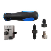 Kit D'Outils à Double Expansion pour Tuyaux de Frein 3/16" - Outil D'Évasement pour Tuyaux de Frein Automobile - Outil de Réparation Manuel pour