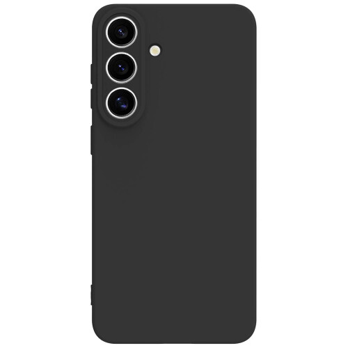 Cromo Soft Rubber Case for Samsung Galaxy S26 FE 5G, Black, Microfibre Lining 2