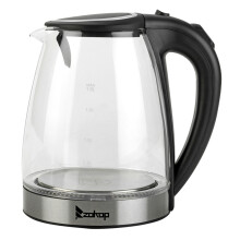Electric Glass Kettle 1.8L Large Capacity for Christmas Party Guests Home Clear 1PCS
