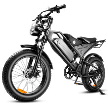 DK400 Powerful 1200W Electric Bike for Adults, 20" Fat Tyre, 48V 18.2Ah, Full Suspension