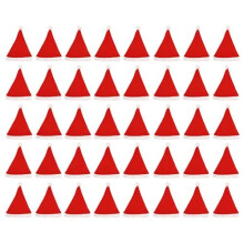 Santa Hat with Bobble Children Christmas Fancy Dress - Pack of 40