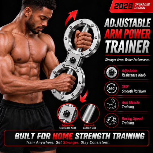 12LB Arm Trainer, Adjustable Resistance for Boxing & Forearm Training