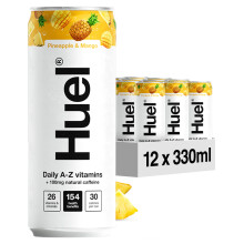 Huel Daily A-Z Vitamins | 12x330ml Energy Drink | Pineapple & Mango