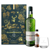 GLENFIDDICH 12 Year Old Single Malt Scotch Whisky - Bold Balance - Fresh Pear, Subtle Oak - Matured in Oloroso Sherry & Bourbon Casks - Product Of Sco