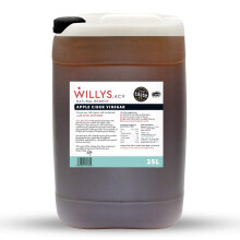 WILLY'S Apple Cider Vinegar with Live Mother - Probiotics For Detox & Gut Health - 25L Jerry Can - Sustainable ACV