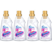 Vanish Oxi Action Fabric Stain Remover and Whitener Gel Whites, 750ml, Pack of 4, 4 x 750ml
