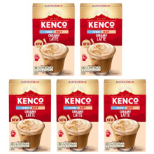 Kenco Iced Hot Creamy Latte Instant Coffee Sachets x8 (Pack of 5, Total 40 Drinks)