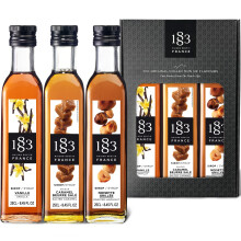 1883 Maison Routin Vanilla, Salted Caramel & Hazelnut Syrup 3pc Gift Set
