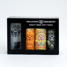 Vocation Brewery Craft Beer Gift Set | IPA Gift Pack | 3 x 440ml & Branded Glass